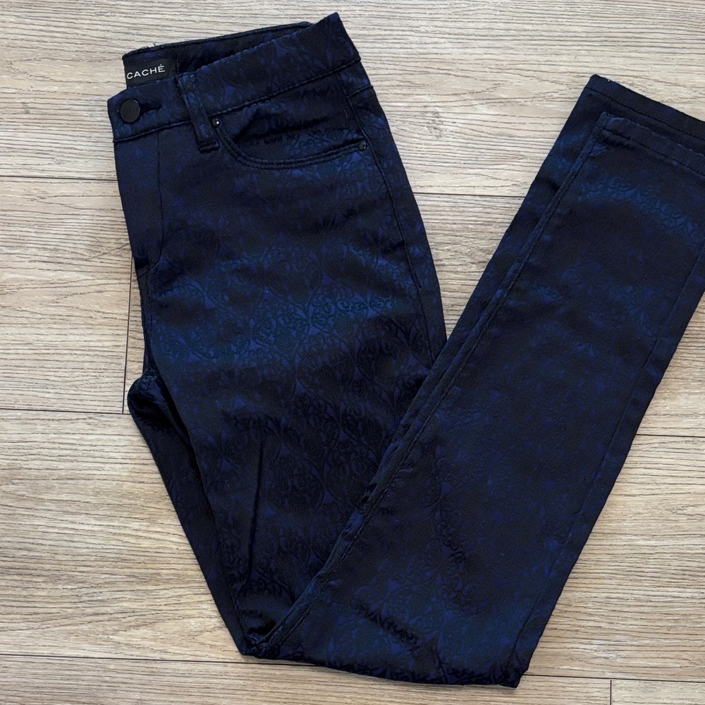 Cache Midnight Black and Deep Blue Jeans